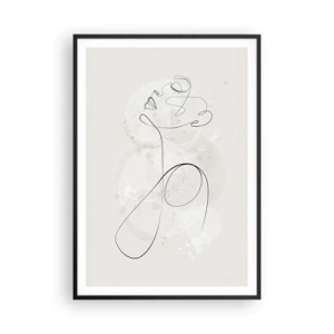 Poster in black frame - Spiral of Beauty - 70x100 cm