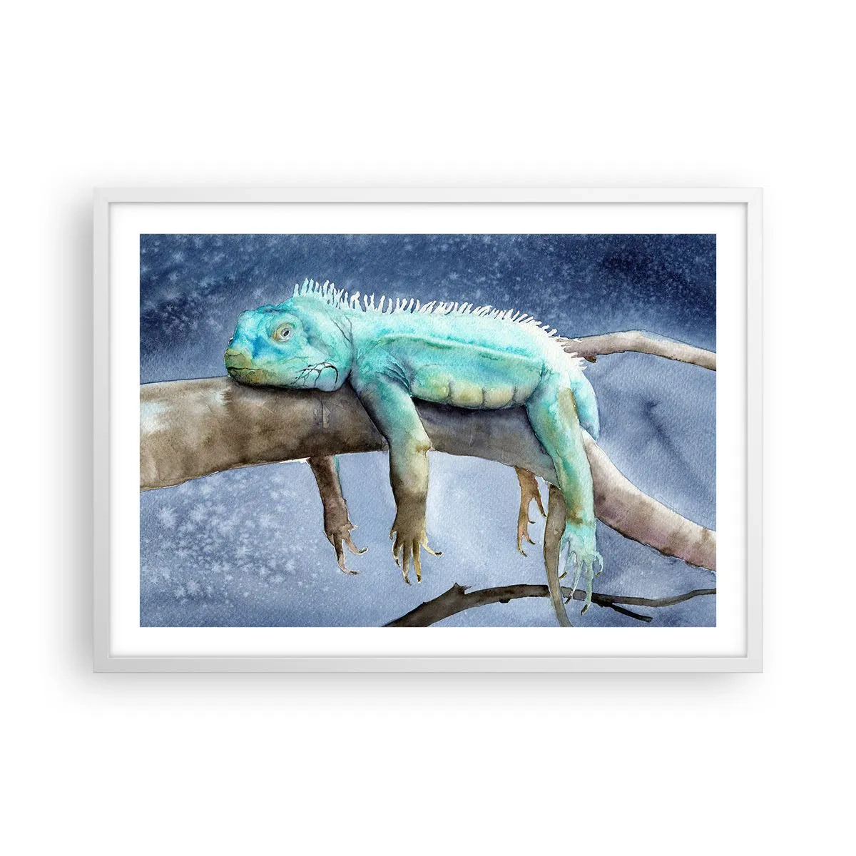 Poster in white frmae - It Feels Good - 70x50 cm
