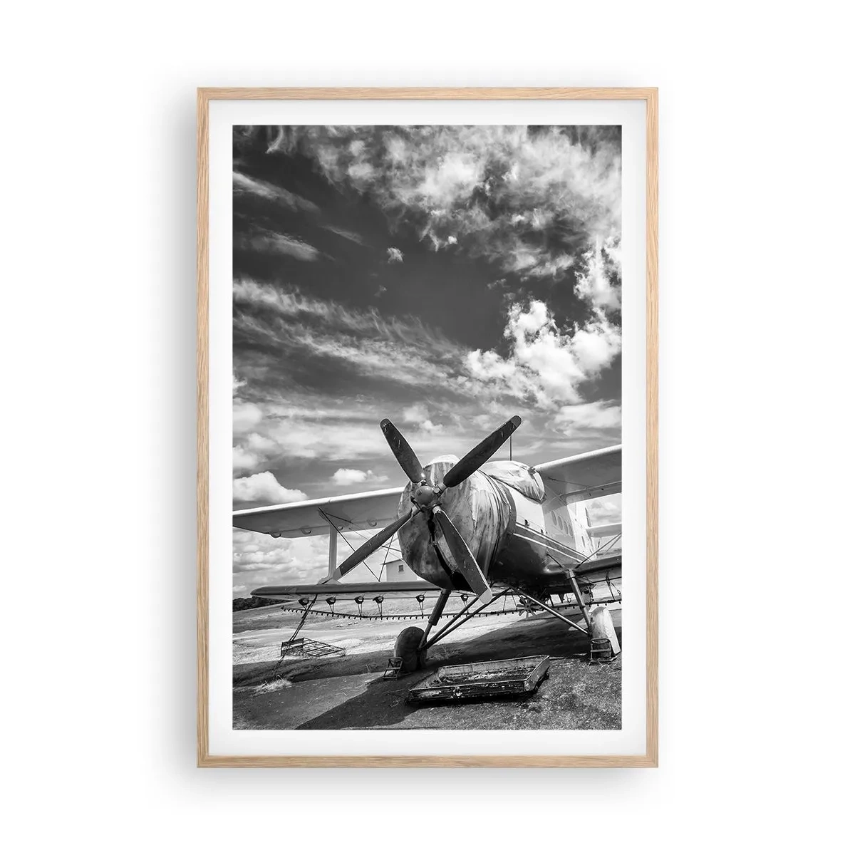 Poster in light oak frame - I Can't Wait! - 61x91 cm