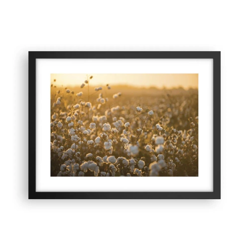 Poster in black frame - Fluffy Field - 40x30 cm