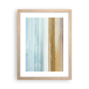 Poster in light oak frame - Calming - 30x40 cm