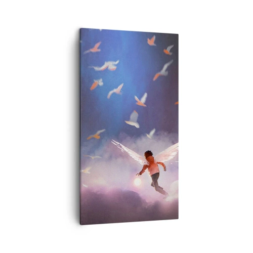 Canvas picture - You Need to Have Imagination and Courage - 45x80 cm