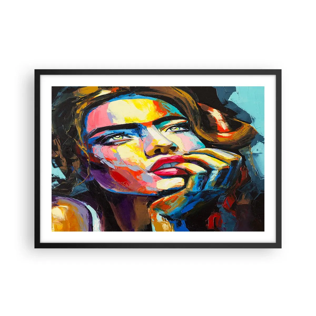 Poster in black frame - Dreams Like Birds Flying in the Sky - 70x50 cm