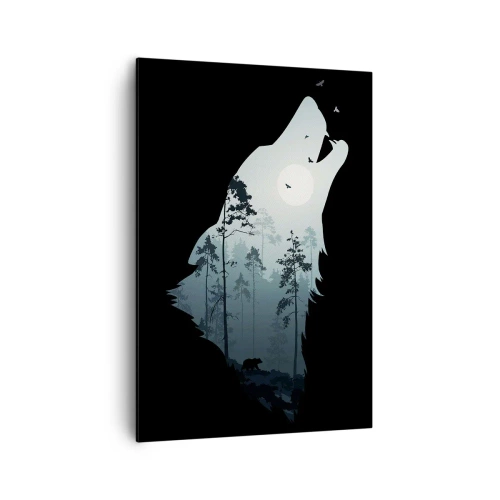 Canvas picture - Sound of a Night Forest - 70x100 cm