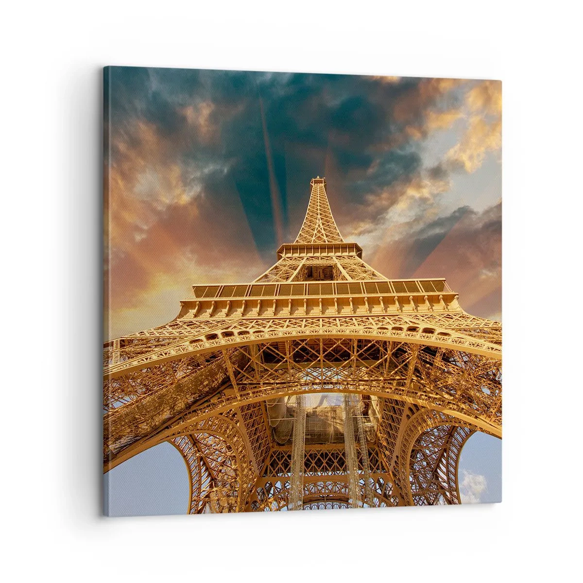 Canvas picture - Man Has Reached the Clouds - 60x60 cm