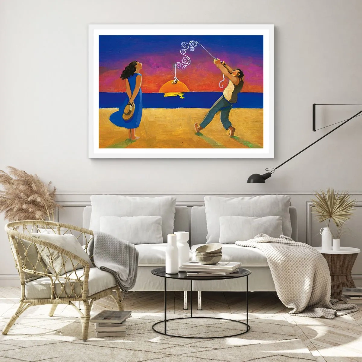 Poster in white frmae - More than a Star from the Sky - 91x61 cm