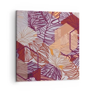 Canvas picture - Impossible Union of Geometry and Nature - 50x50 cm