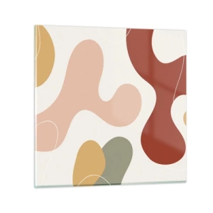 Glass picture - Doodles - 50x50 cm