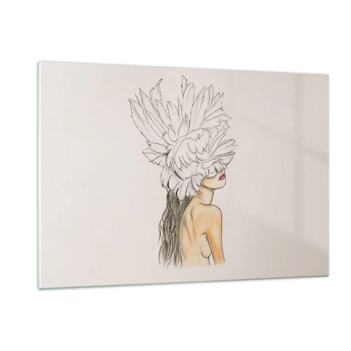 Glass picture - Crowned Beauty - 120x80 cm