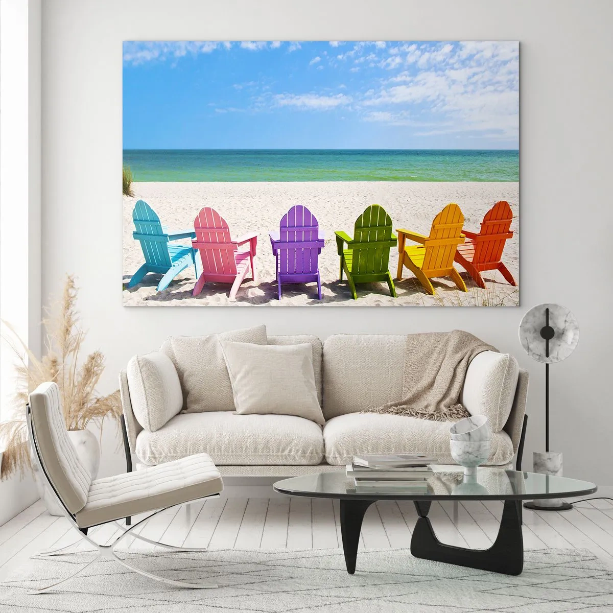 Glass picture - Rainbow Beach - 120x80 cm