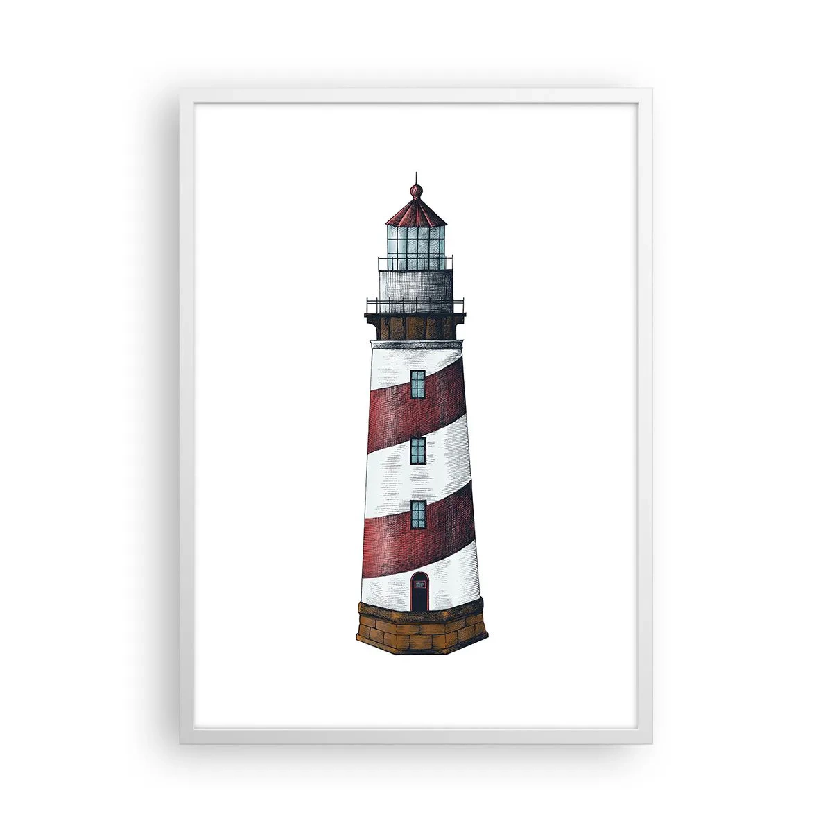 Poster in white frmae - Always on Guard - 50x70 cm