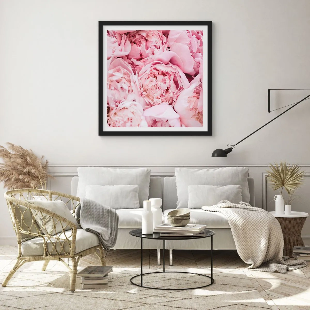 Poster in black frame - Cuddly and Fragrant - 50x50 cm