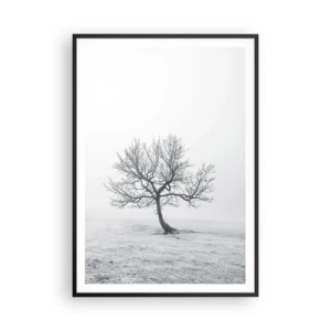 Poster in black frame - Against Nothingness - 70x100 cm