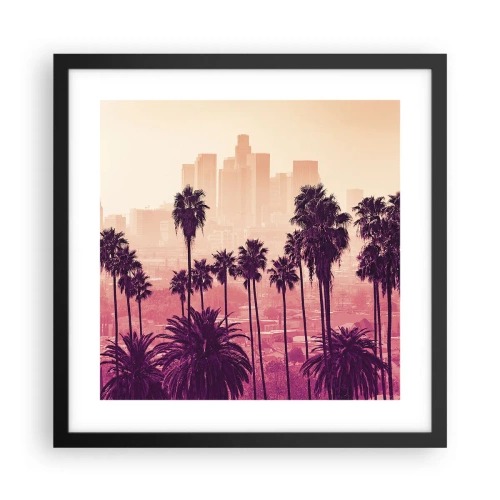 Poster in black frame - Californian Landscape - 40x40 cm