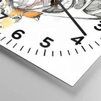 Clock face with numbers