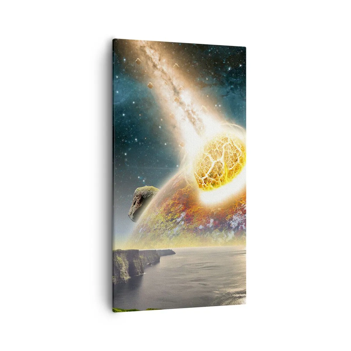Canvas picture - Space Drama - 55x100 cm