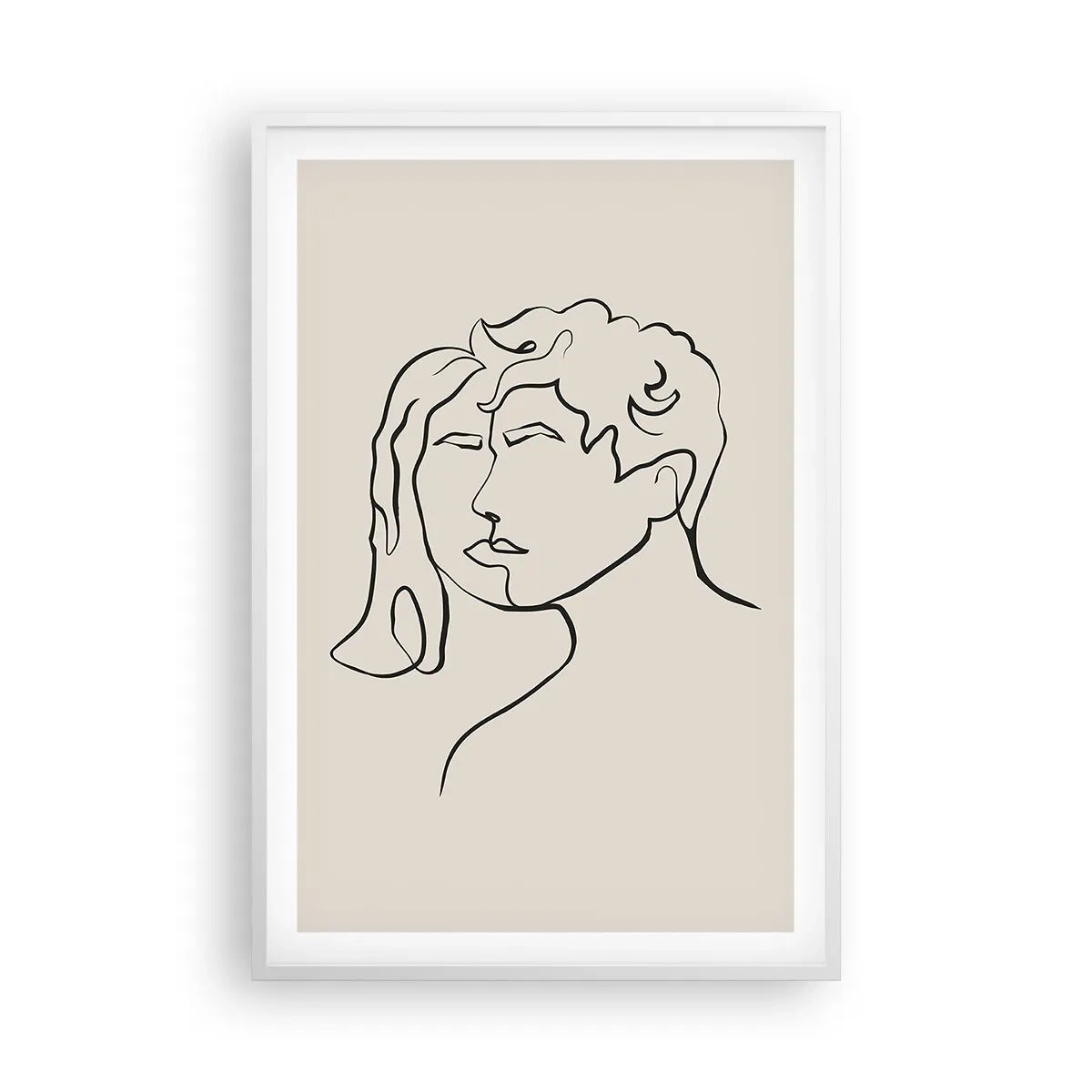 Poster in white frmae - And It Became One - 61x91 cm