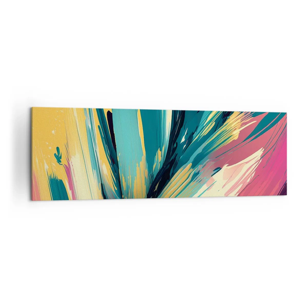 Canvas picture - Composition -Explosion of Joy - 160x50 cm