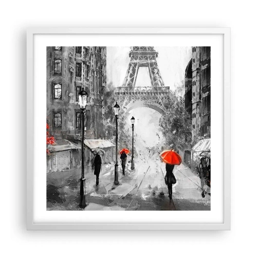 Poster in white frmae - All Roads Lead to Her - 50x50 cm