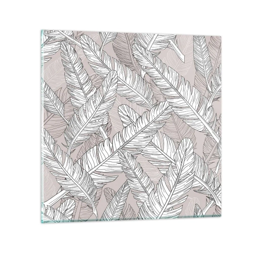 Glass picture - Storm of Feathers - 30x30 cm