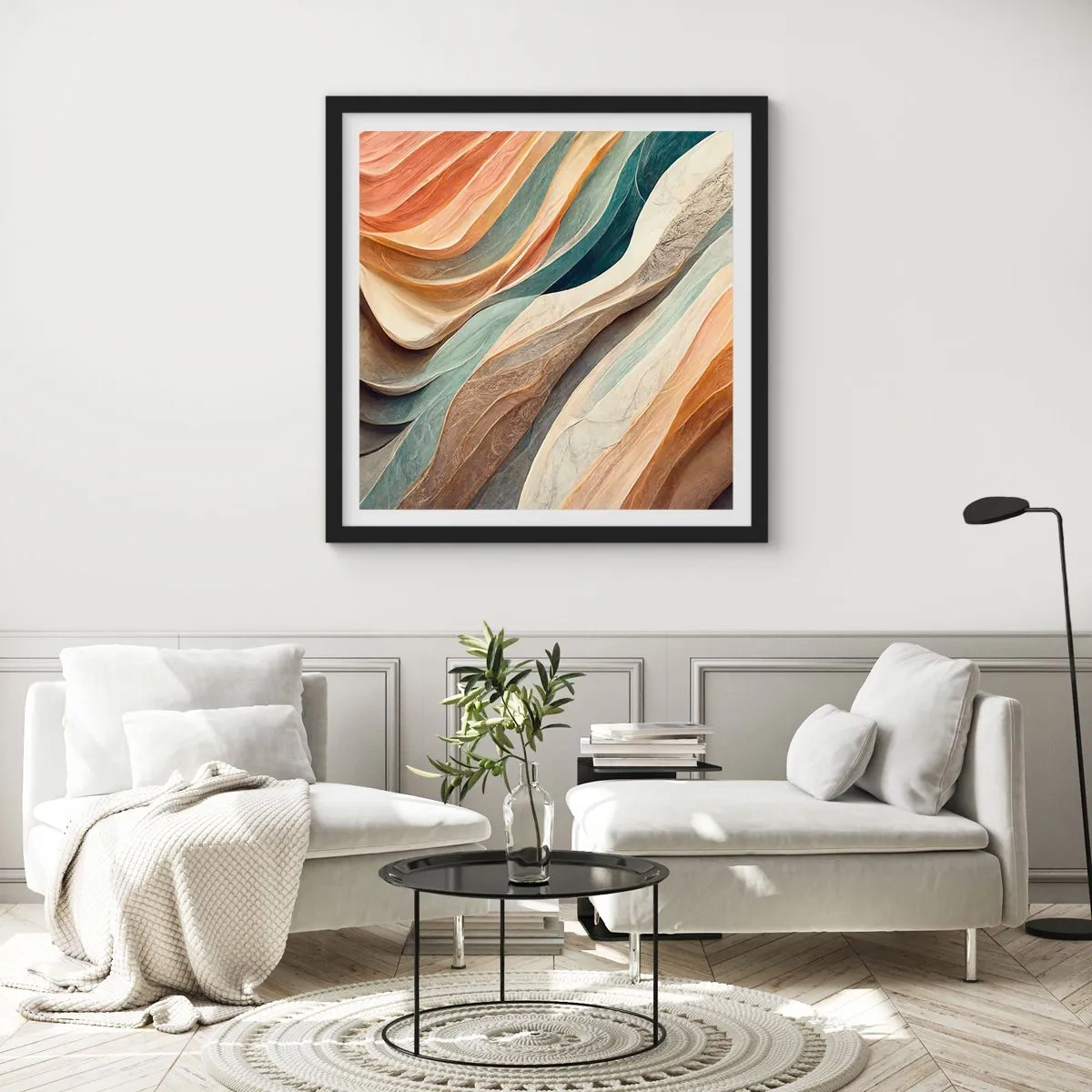 Poster in black frame - Moment Before Change - 50x50 cm