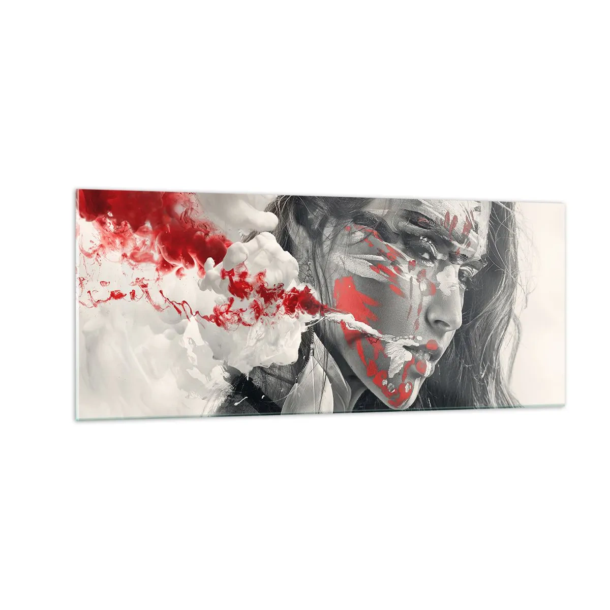 Glass picture - Smoke of Absurdity - 100x40 cm
