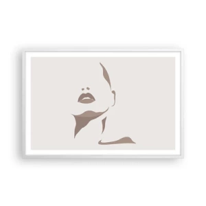 Poster in white frmae - Created with Light and Shadow - 91x61 cm