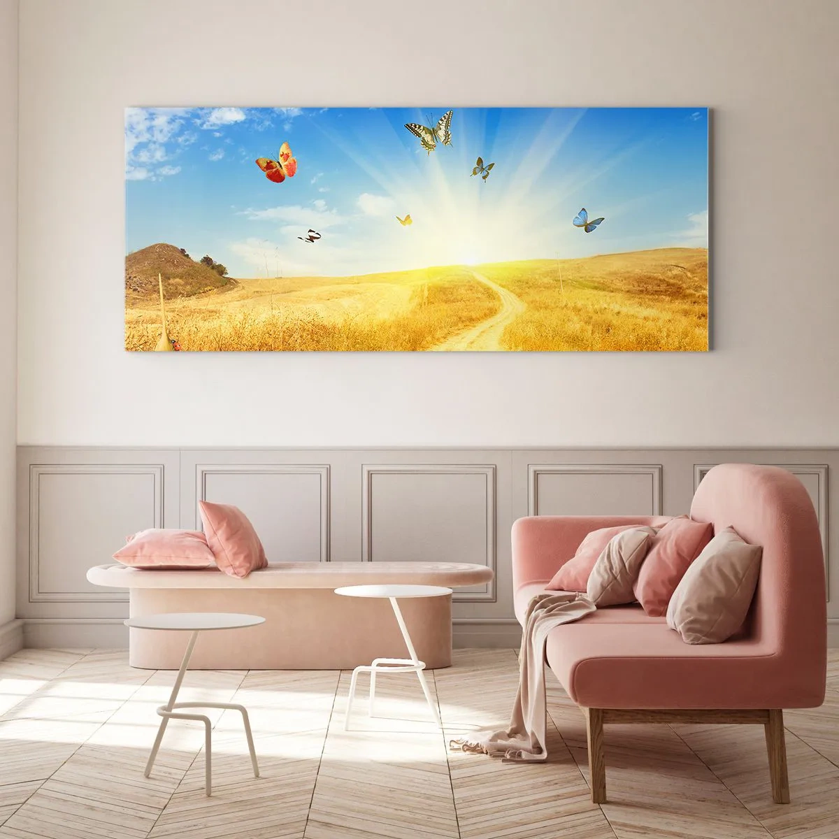 Glass picture - How Can You Not Love the Summer? - 100x40 cm