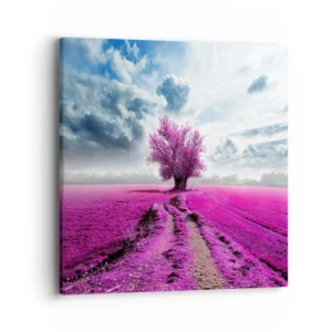 Canvas picture - Heathland Charm - 40x40 cm