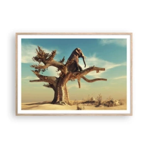 Poster in light oak frame - New Point of View - 100x70 cm