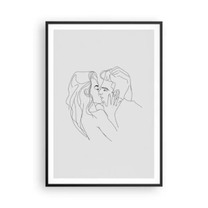Poster in black frame - With the Same Line - 70x100 cm