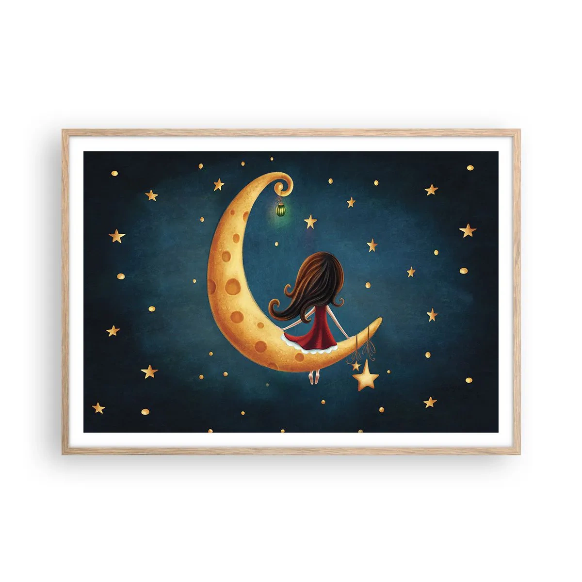 Poster in light oak frame - Once Upon a Time… - 100x70 cm