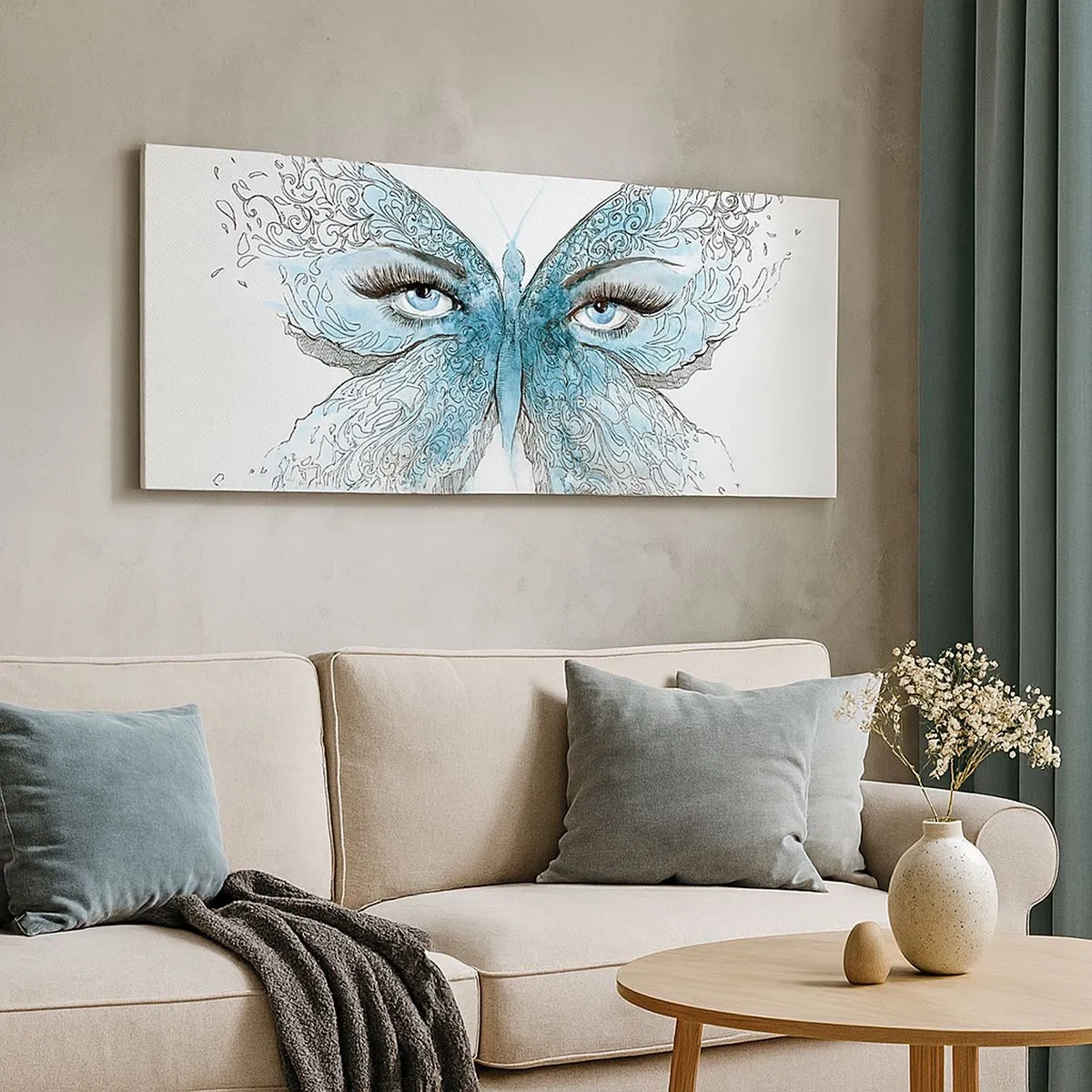 Canvas picture - Eros Praying Mantis - 100x40 cm