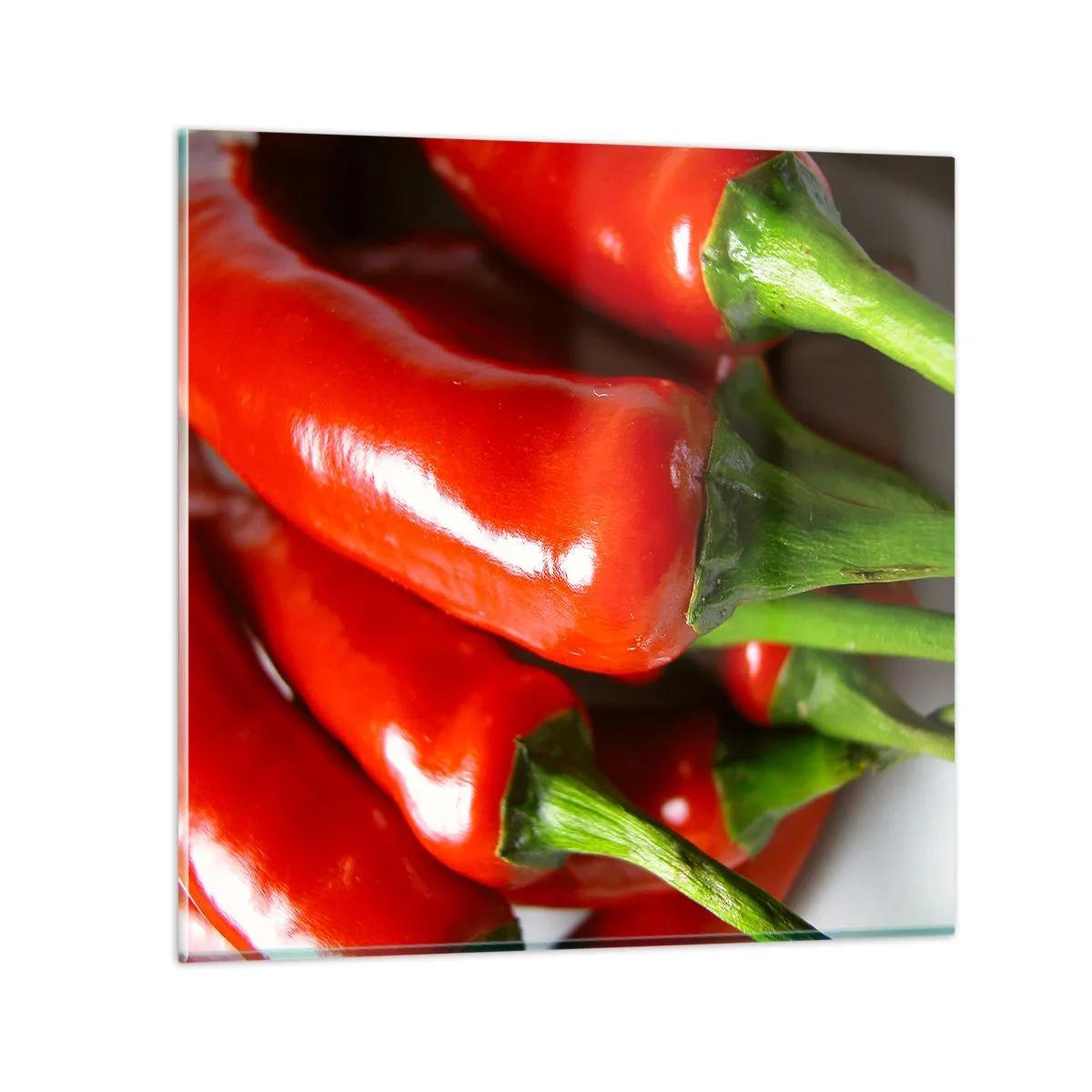 Glass picture - Juicy, Shiny, Smooth - 50x50 cm