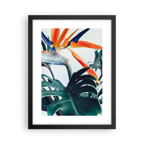 Poster in black frame - Birdy Bush - 30x40 cm