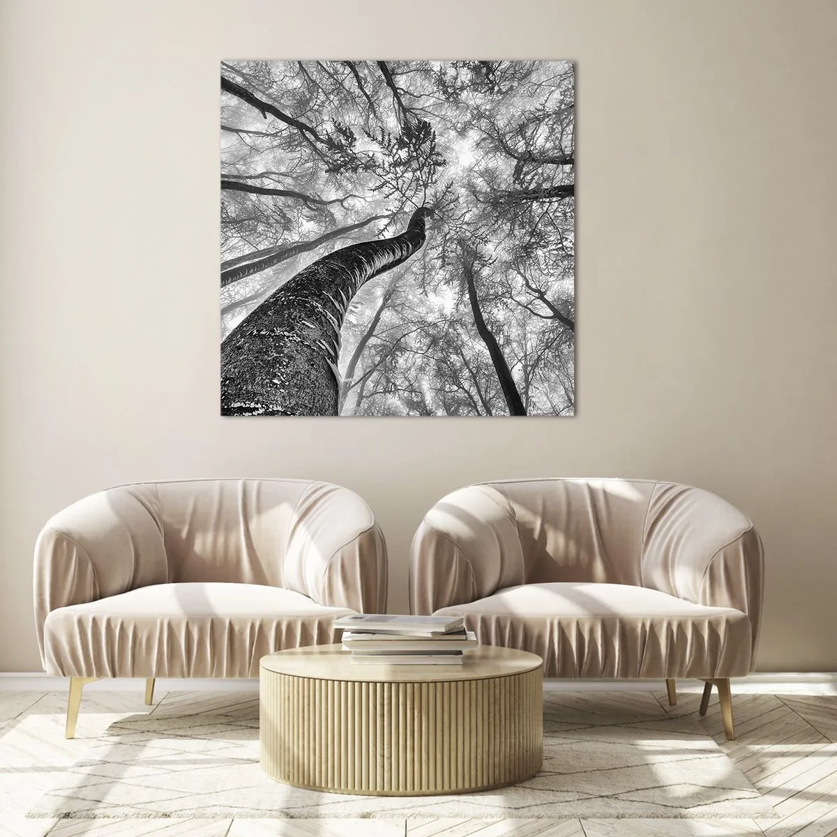 Glass picture - Race for the Light - 70x70 cm