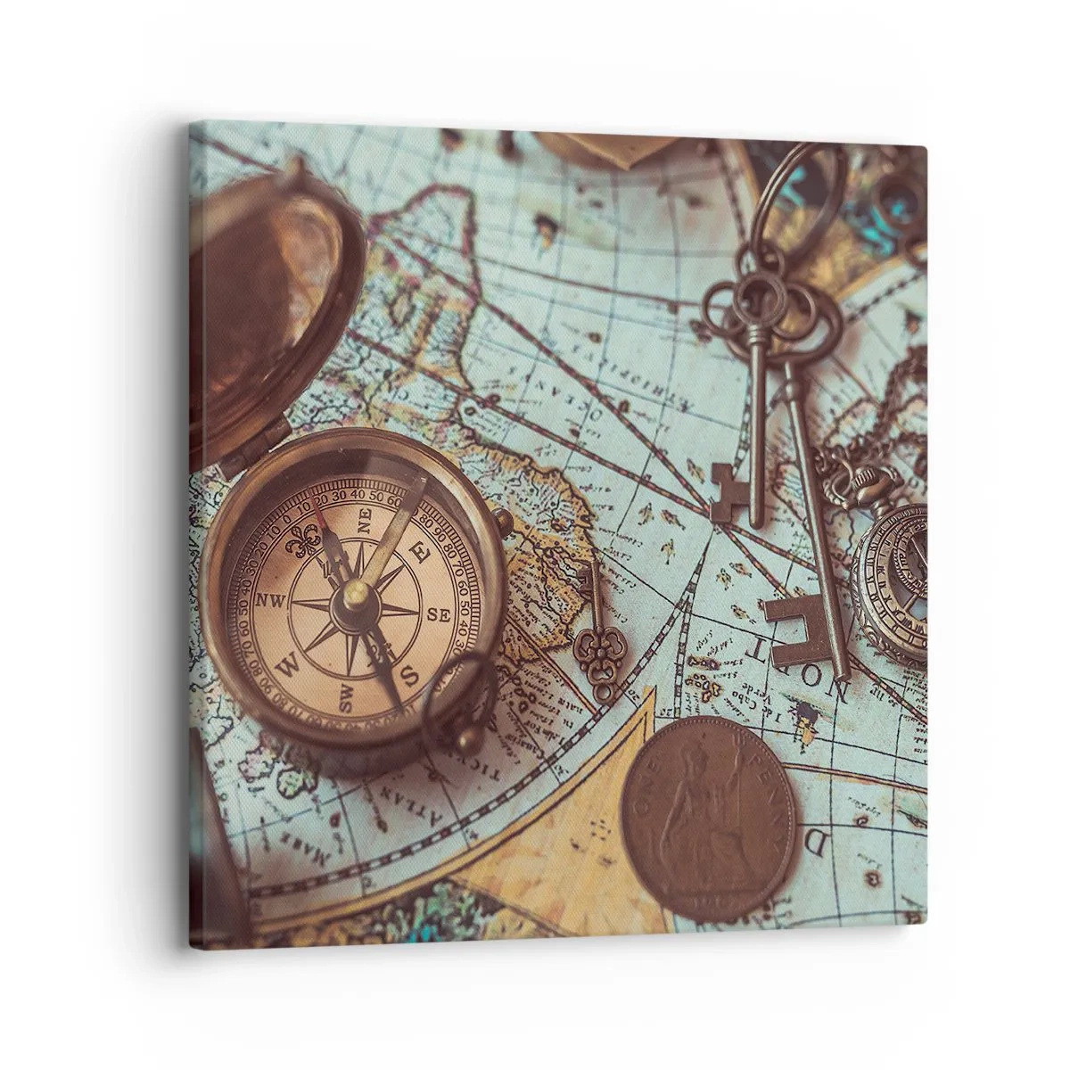 Canvas picture - For Adventurers - 30x30 cm