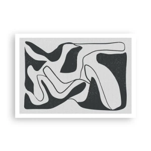 Poster - Abstract Fun in a Maze - 100x70 cm