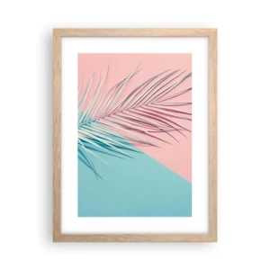 Poster in light oak frame - Tropical impression - 30x40 cm