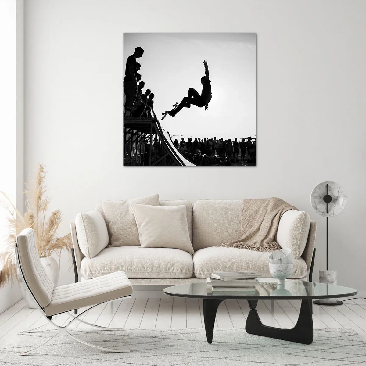 Glass picture - Heroes and Spectators - 70x70 cm