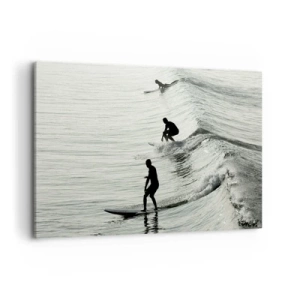 Canvas picture - Meeting the Wave - 100x70 cm