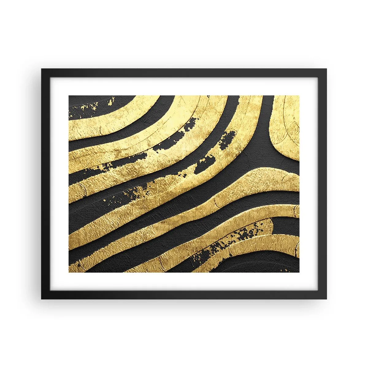 Poster in black frame - Everything Flows - 50x40 cm