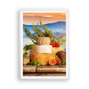 Poster in white frmae - Italian Joie de Vivre - 70x100 cm