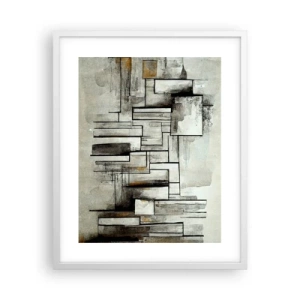 Poster in white frmae - Power of Simplicity - 40x50 cm