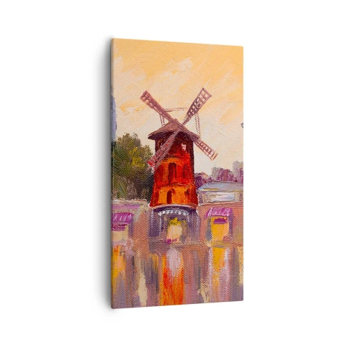 Canvas picture - Icons of Paris - Moulin Rouge - 55x100 cm