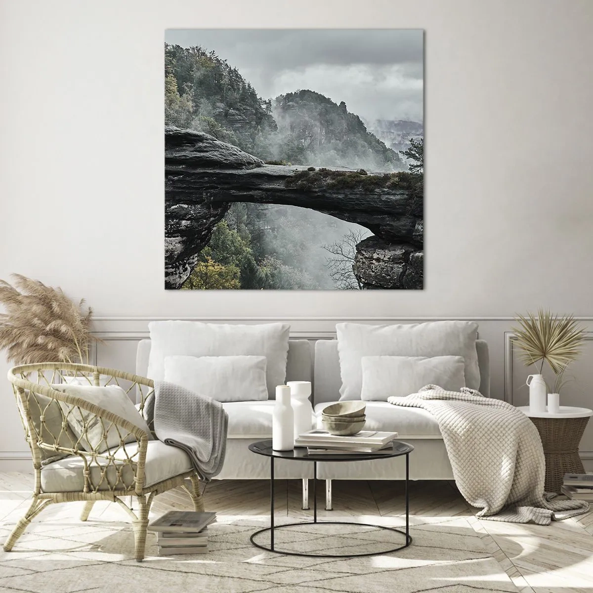 Glass picture - Adventure Is About to Start - 70x70 cm