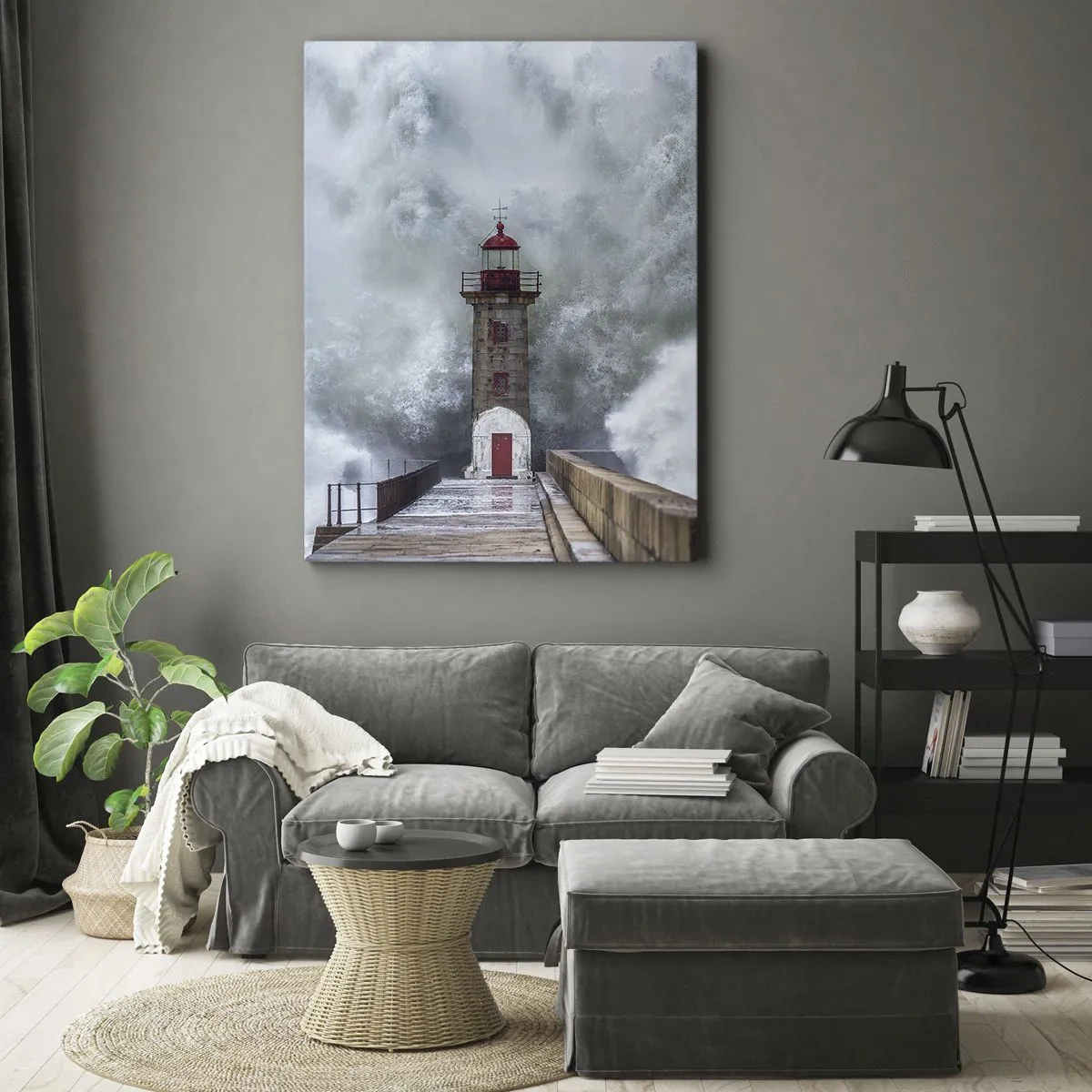 Canvas picture - Roar of Waters, Whirr of the Wind - 55x100 cm
