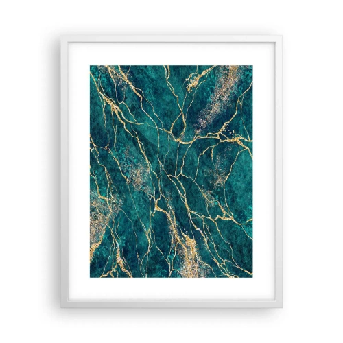 Poster in white frmae - Gold Vein - 40x50 cm