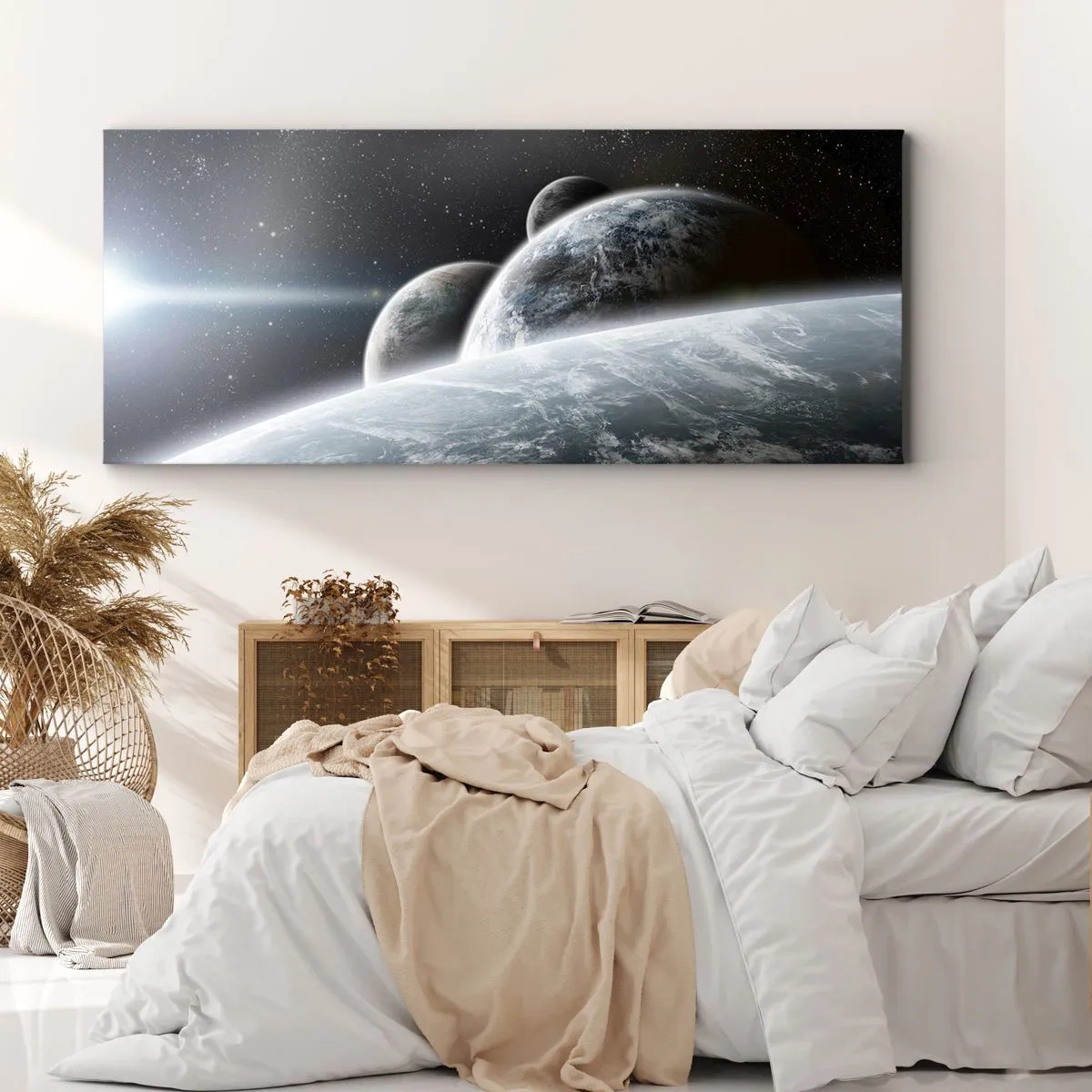 Canvas picture - Space Music of Spheres - 140x50 cm