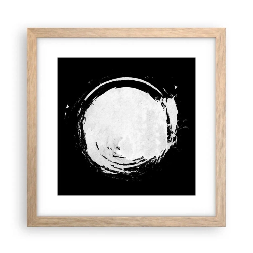 Poster in light oak frame - Good Solution - 30x30 cm